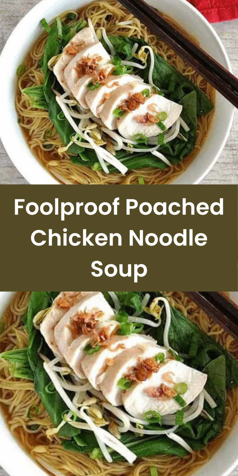 Foolproof Poached Chicken Noodle Soup