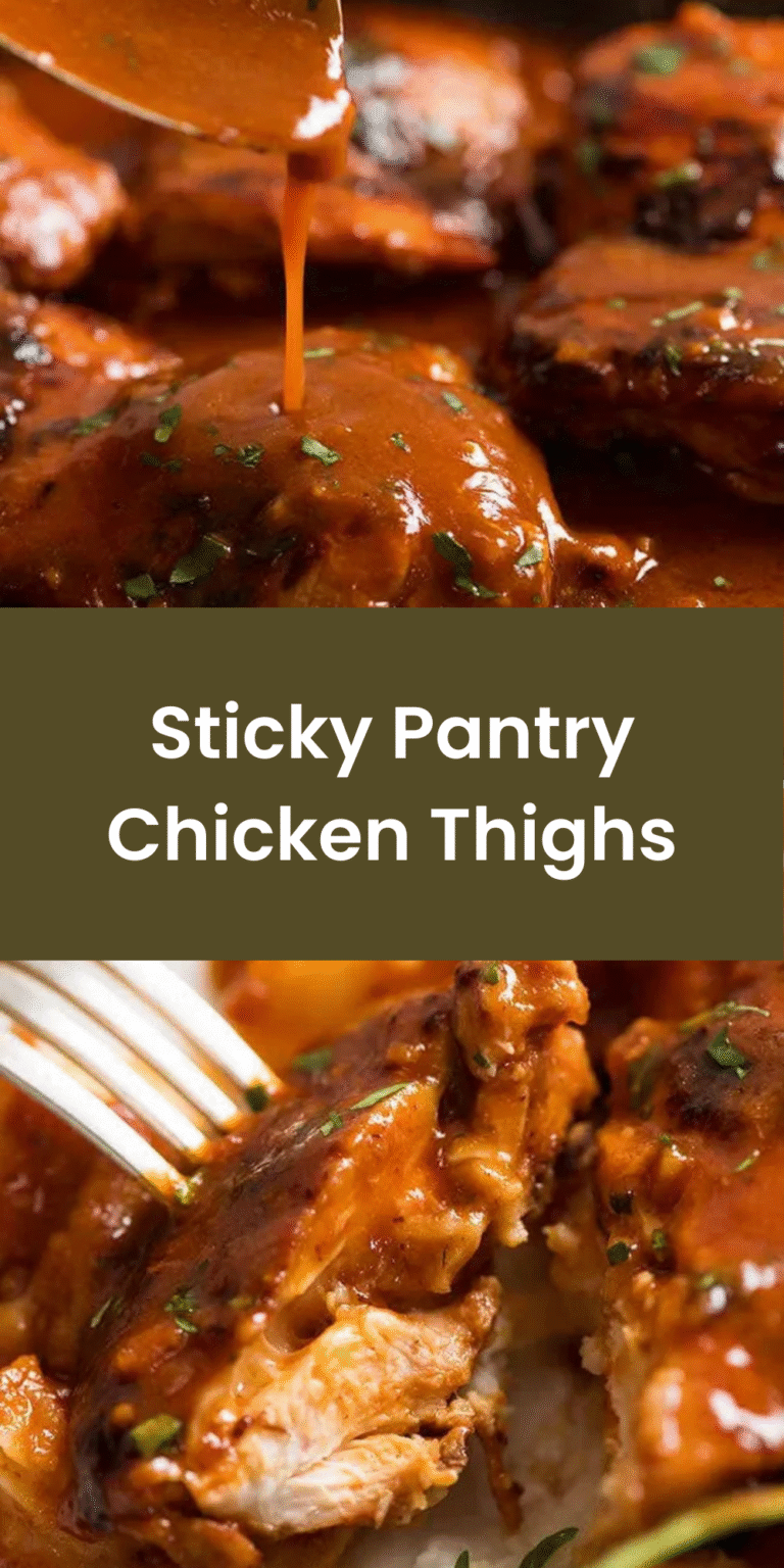 Sticky Pantry Chicken Thighs