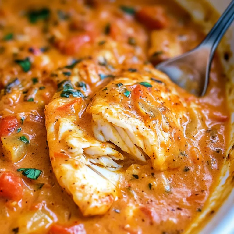 Tilapia in Roasted Pepper Sauce